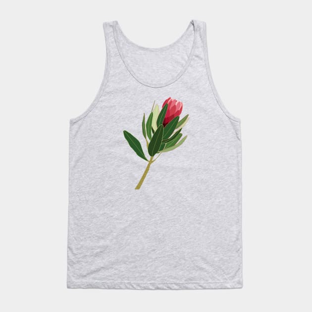 Protea Flower pink Tank Top by Lisa